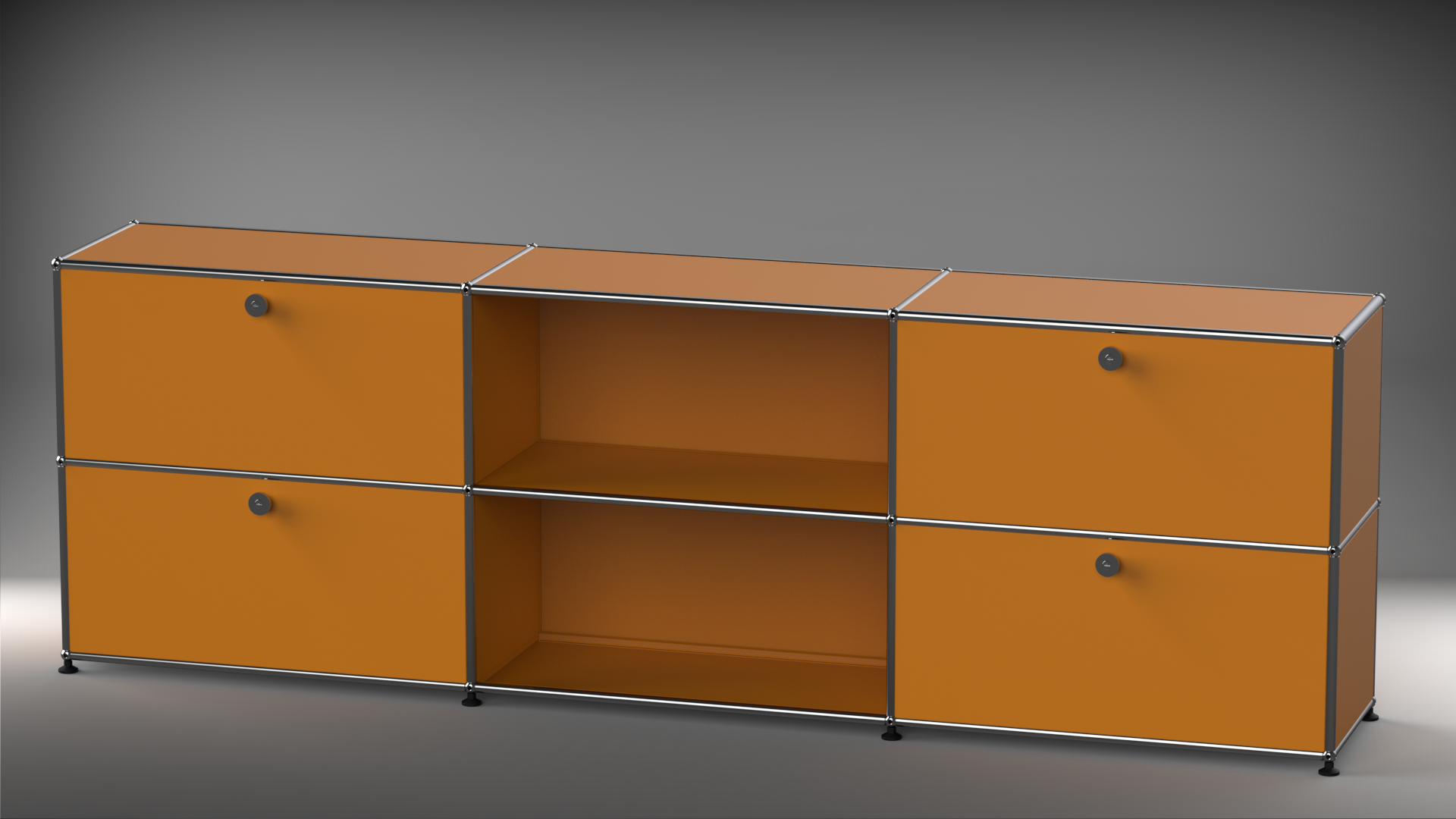 Highboard 3x2 mit vier Klappen