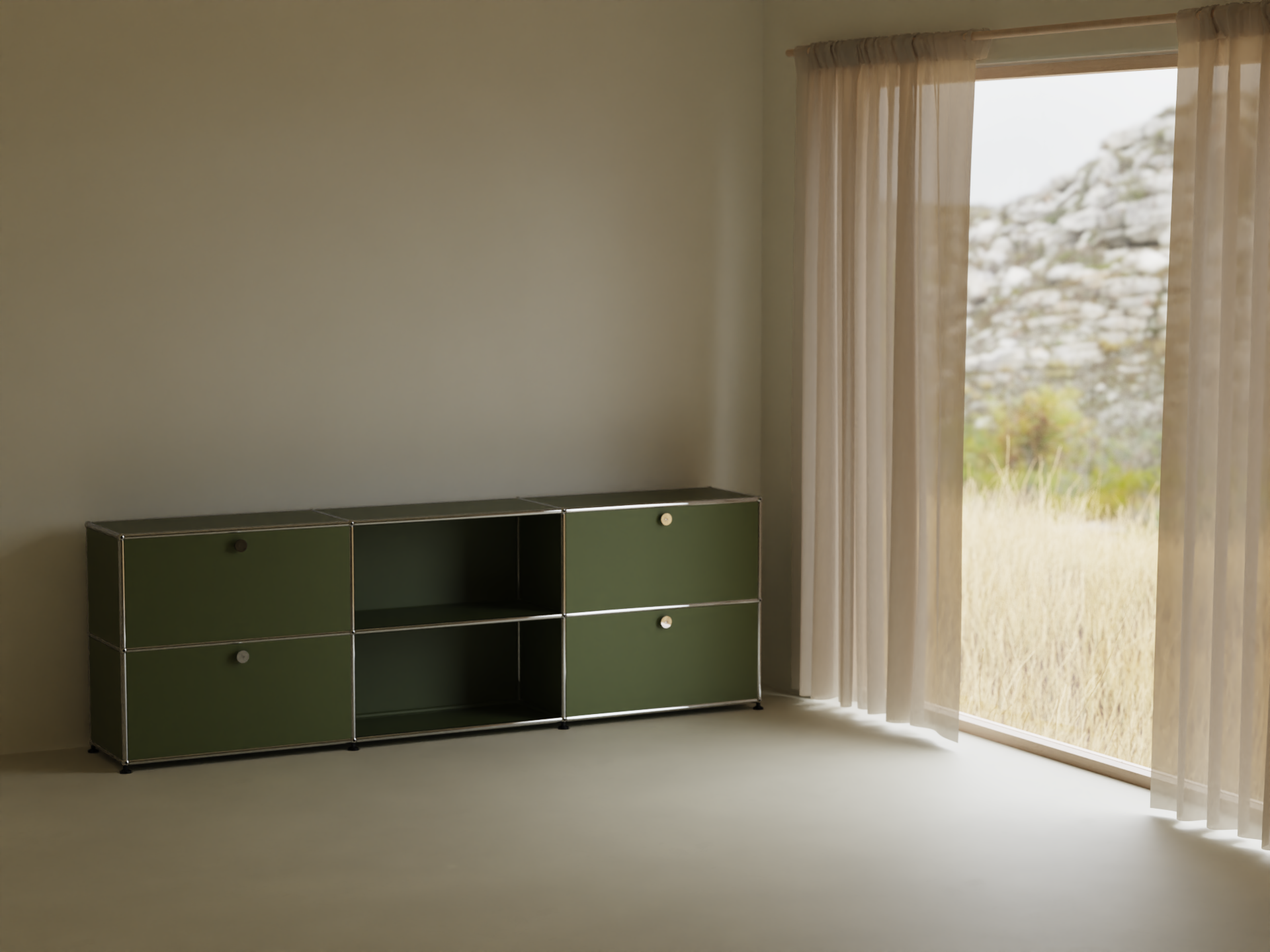 Highboard 3x2 mit vier Klappen