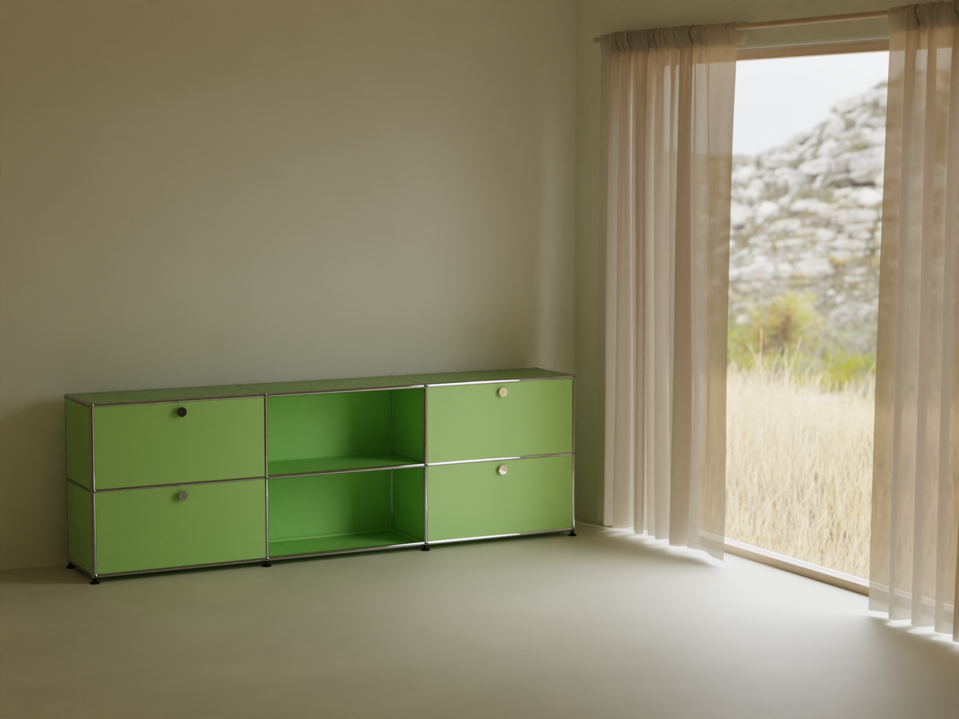 Highboard 3x2 mit vier Klappen